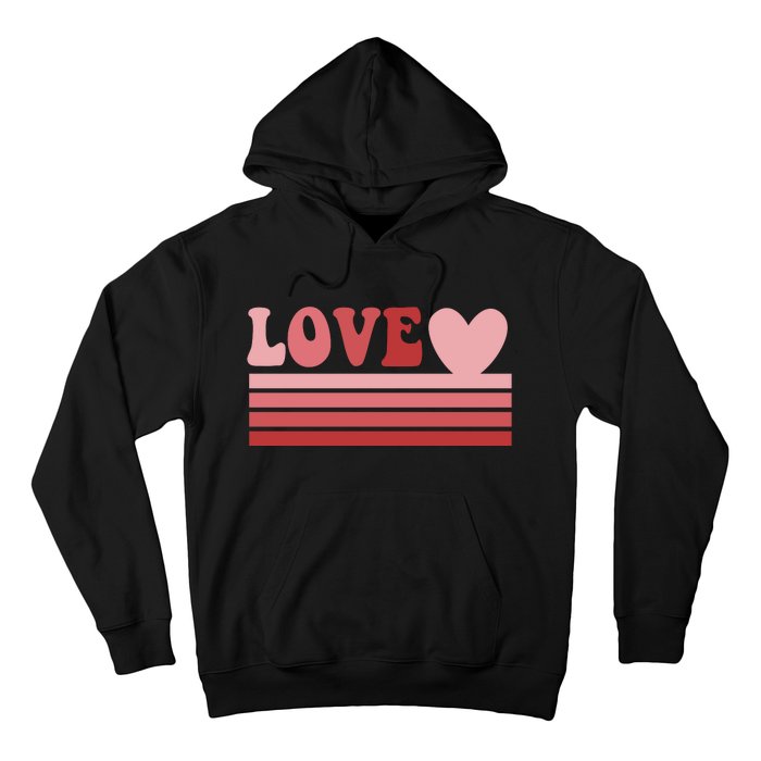 Rainbow Love Valentine Graphic Hoodie