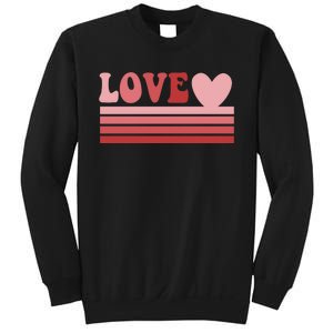 Rainbow Love Valentine Graphic Sweatshirt