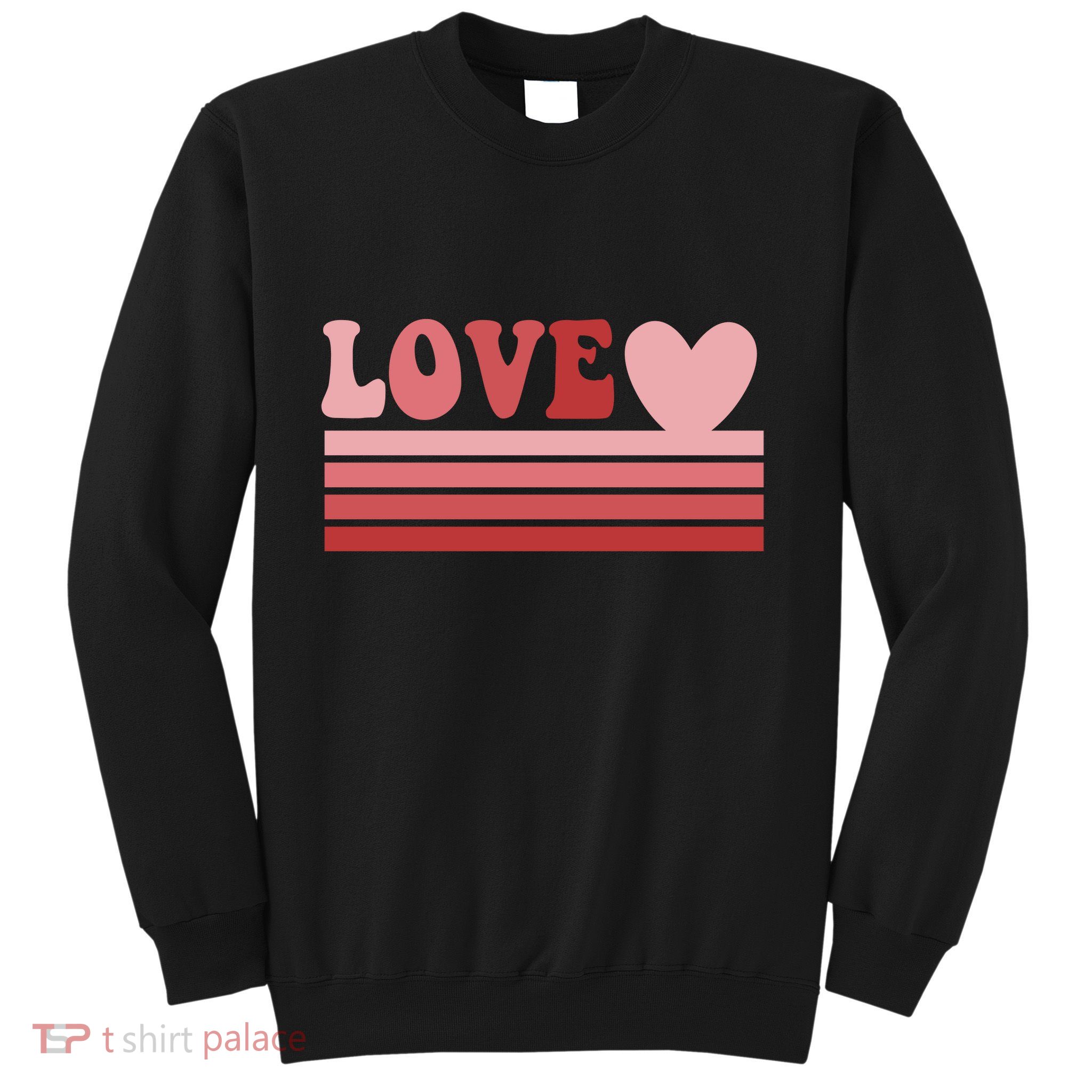 Rainbow Love Valentine Graphic Sweatshirt