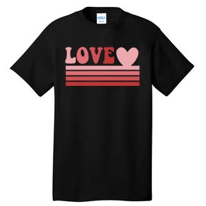 Rainbow Love Valentine Graphic Tall T-Shirt