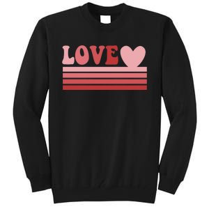 Rainbow Love Valentine Graphic Tall Sweatshirt