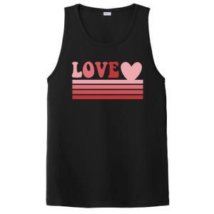 Rainbow Love Valentine Graphic PosiCharge Competitor Tank