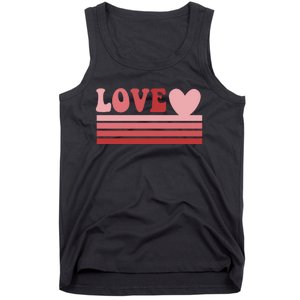 Rainbow Love Valentine Graphic Tank Top