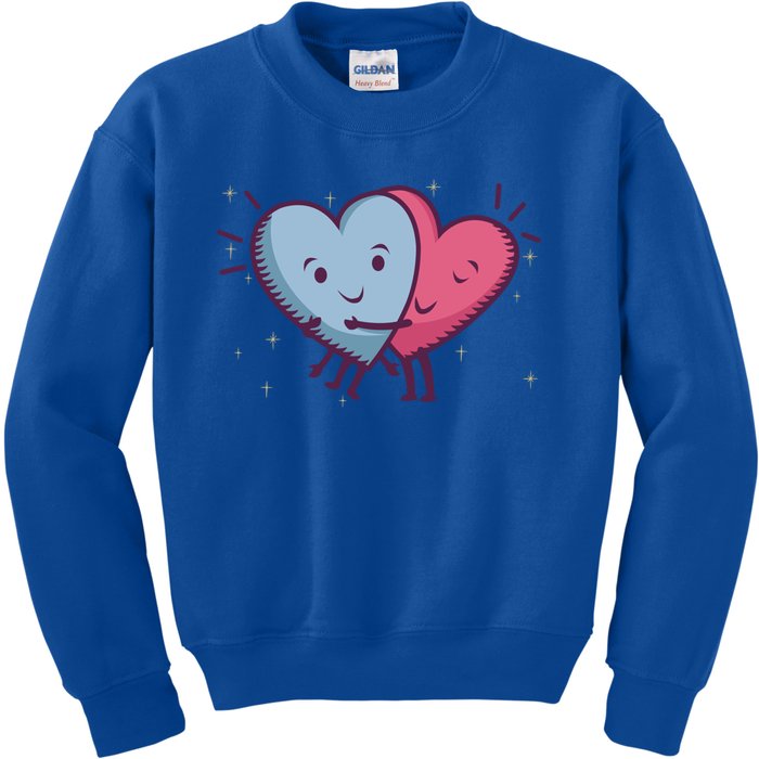 Rotic Loving Valentine's Day Hearts For Lovers Gift Kids Sweatshirt