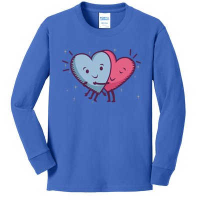 Rotic Loving Valentine's Day Hearts For Lovers Gift Kids Long Sleeve Shirt