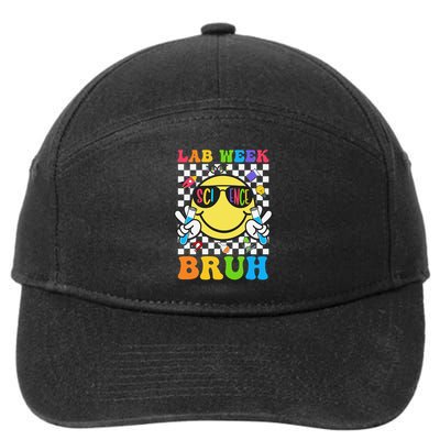 Retro Lab Week Bruh 2025 Lab Scientist For Teacher Student 7-Panel Snapback Hat