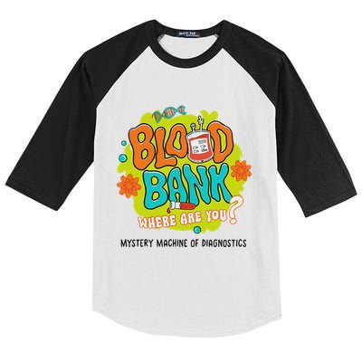 Retro Lab Week 2025 Blood Bank Team Mls Mlt Lab Scientist Kids Colorblock Raglan Jersey