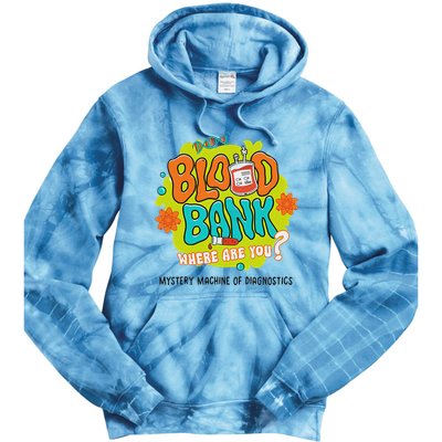Retro Lab Week 2025 Blood Bank Team Mls Mlt Lab Scientist Tie Dye Hoodie