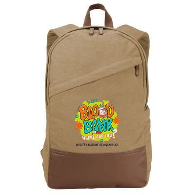 Retro Lab Week 2025 Blood Bank Team Mls Mlt Lab Scientist Cotton Canvas Backpack