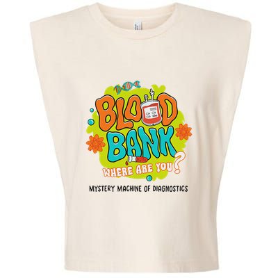 Retro Lab Week 2025 Blood Bank Team Mls Mlt Lab Scientist Garment-Dyed Women's Muscle Tee