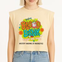 Retro Lab Week 2025 Blood Bank Team Mls Mlt Lab Scientist Garment-Dyed Women's Muscle Tee