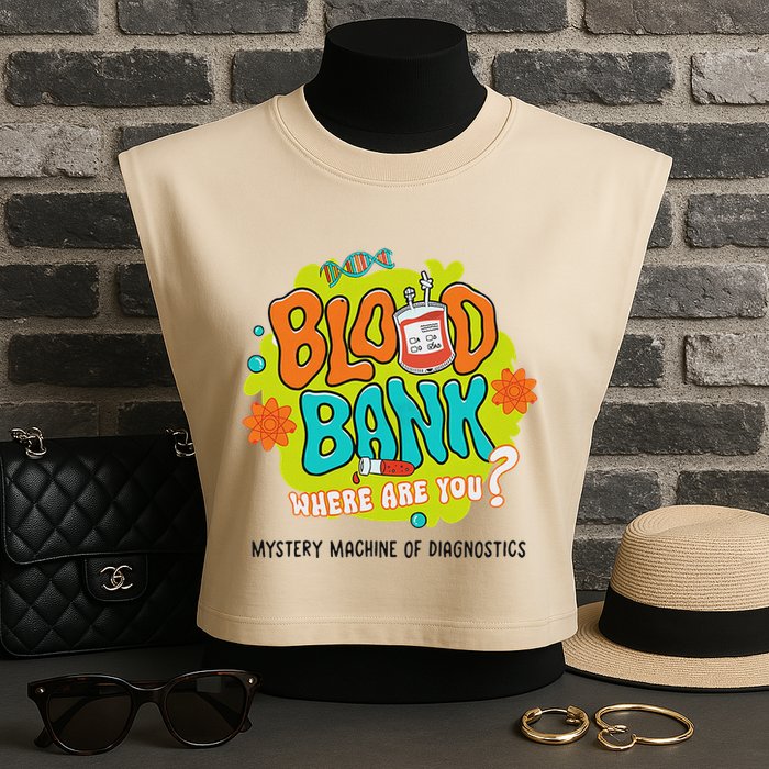 Retro Lab Week 2025 Blood Bank Team Mls Mlt Lab Scientist Garment-Dyed Women's Muscle Tee