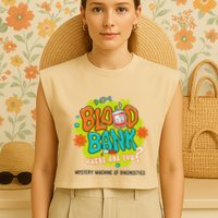 Retro Lab Week 2025 Blood Bank Team Mls Mlt Lab Scientist Garment-Dyed Women's Muscle Tee