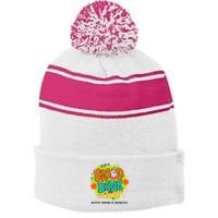 Retro Lab Week 2025 Blood Bank Team Mls Mlt Lab Scientist Stripe Pom Pom Beanie