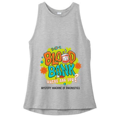 Retro Lab Week 2025 Blood Bank Team Mls Mlt Lab Scientist Ladies PosiCharge Tri-Blend Wicking Tank