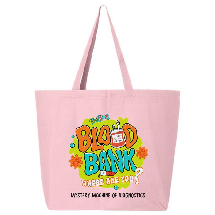 Retro Lab Week 2025 Blood Bank Team Mls Mlt Lab Scientist 25L Jumbo Tote