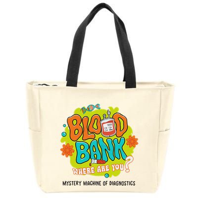 Retro Lab Week 2025 Blood Bank Team Mls Mlt Lab Scientist Zip Tote Bag