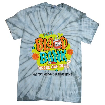Retro Lab Week 2025 Blood Bank Team Mls Mlt Lab Scientist Tie-Dye T-Shirt