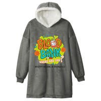 Retro Lab Week 2025 Blood Bank Team Mls Mlt Lab Scientist Hooded Wearable Blanket