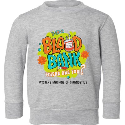 Retro Lab Week 2025 Blood Bank Team Mls Mlt Lab Scientist Toddler Sweatshirt