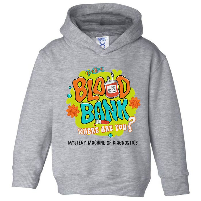 Retro Lab Week 2025 Blood Bank Team Mls Mlt Lab Scientist Toddler Hoodie