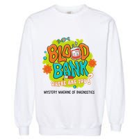 Retro Lab Week 2025 Blood Bank Team Mls Mlt Lab Scientist Garment-Dyed Sweatshirt