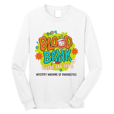 Retro Lab Week 2025 Blood Bank Team Mls Mlt Lab Scientist Long Sleeve Shirt