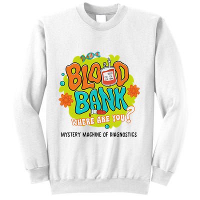 Retro Lab Week 2025 Blood Bank Team Mls Mlt Lab Scientist Sweatshirt