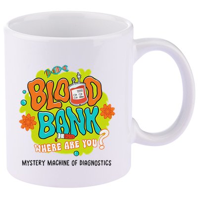 Retro Lab Week 2025 Blood Bank Team Mls Mlt Lab Scientist 11oz C Handle Ceramic Mug