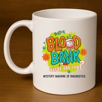 Retro Lab Week 2025 Blood Bank Team Mls Mlt Lab Scientist 11oz C Handle Ceramic Mug