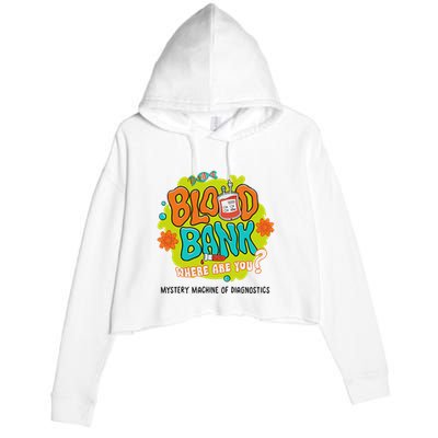 Retro Lab Week 2025 Blood Bank Team Mls Mlt Lab Scientist Crop Fleece Hoodie