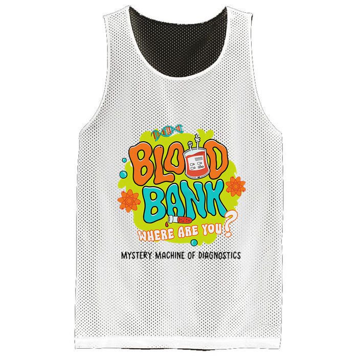 Retro Lab Week 2025 Blood Bank Team Mls Mlt Lab Scientist Mesh Reversible Basketball Jersey Tank