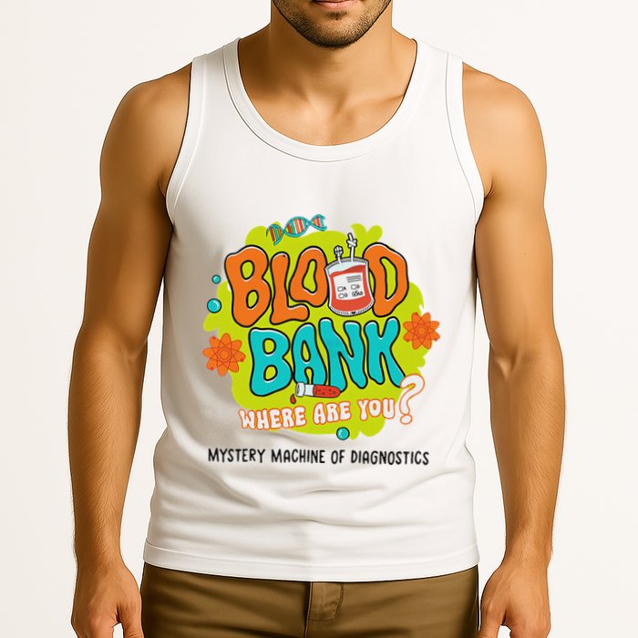 Retro Lab Week 2025 Blood Bank Team Mls Mlt Lab Scientist Tank Top