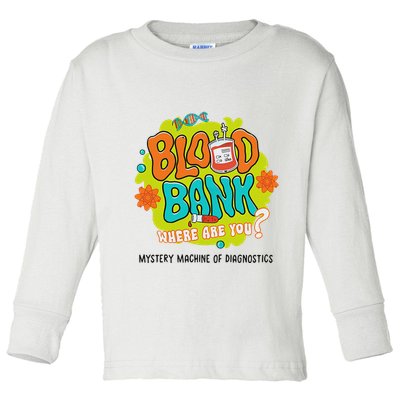 Retro Lab Week 2025 Blood Bank Team Mls Mlt Lab Scientist Toddler Long Sleeve Shirt
