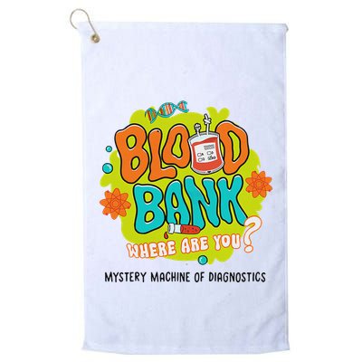 Retro Lab Week 2025 Blood Bank Team Mls Mlt Lab Scientist Golf Towel