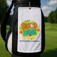 Retro Lab Week 2025 Blood Bank Team Mls Mlt Lab Scientist Golf Towel
