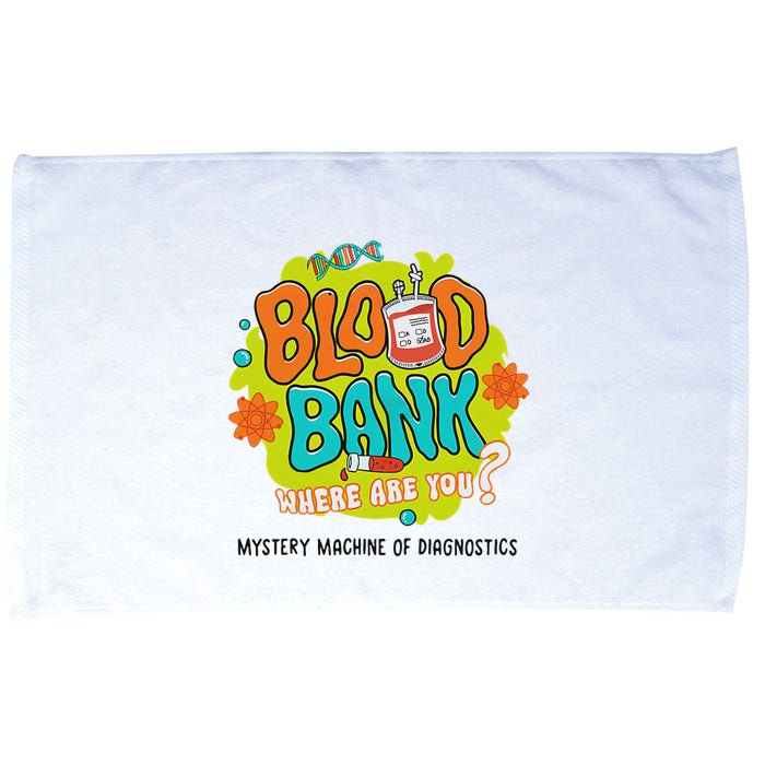 Retro Lab Week 2025 Blood Bank Team Mls Mlt Lab Scientist Microfiber Hand Towel