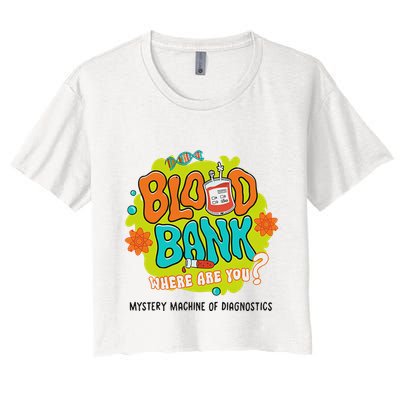 Retro Lab Week 2025 Blood Bank Team Mls Mlt Lab Scientist Crop Top