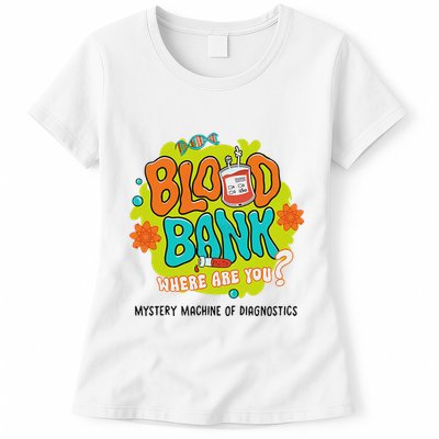 Retro Lab Week 2025 Blood Bank Team Mls Mlt Lab Scientist Womens T-Shirt