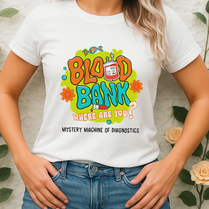 Retro Lab Week 2025 Blood Bank Team Mls Mlt Lab Scientist Womens T-Shirt