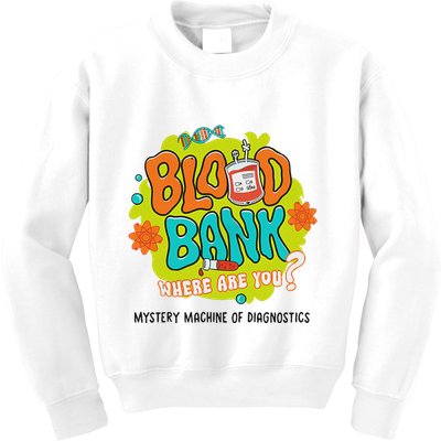 Retro Lab Week 2025 Blood Bank Team Mls Mlt Lab Scientist Kids Sweatshirt