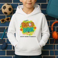 Retro Lab Week 2025 Blood Bank Team Mls Mlt Lab Scientist Kids Hoodie