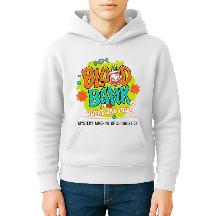 Retro Lab Week 2025 Blood Bank Team Mls Mlt Lab Scientist Kids Hoodie