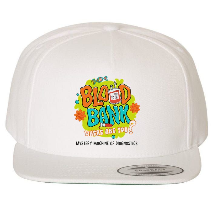 Retro Lab Week 2025 Blood Bank Team Mls Mlt Lab Scientist Wool Snapback Cap