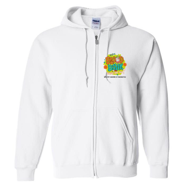 Retro Lab Week 2025 Blood Bank Team Mls Mlt Lab Scientist Full Zip Hoodie