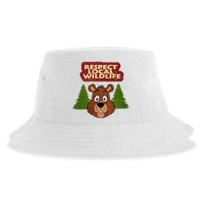 Respect Local Wildlife Sustainable Bucket Hat