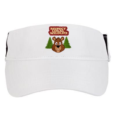 Respect Local Wildlife Adult Drive Performance Visor