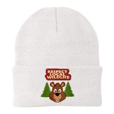 Respect Local Wildlife Knit Cap Winter Beanie