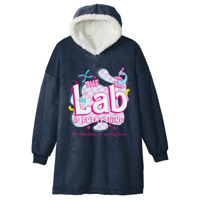 Retro Lab Week 2024 Medical Lab Tech Team Patient Care Tech Hooded Wearable Blanket