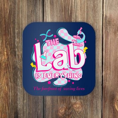 Retro Lab Week 2024 Medical Lab Tech Team Patient Care Tech Coaster